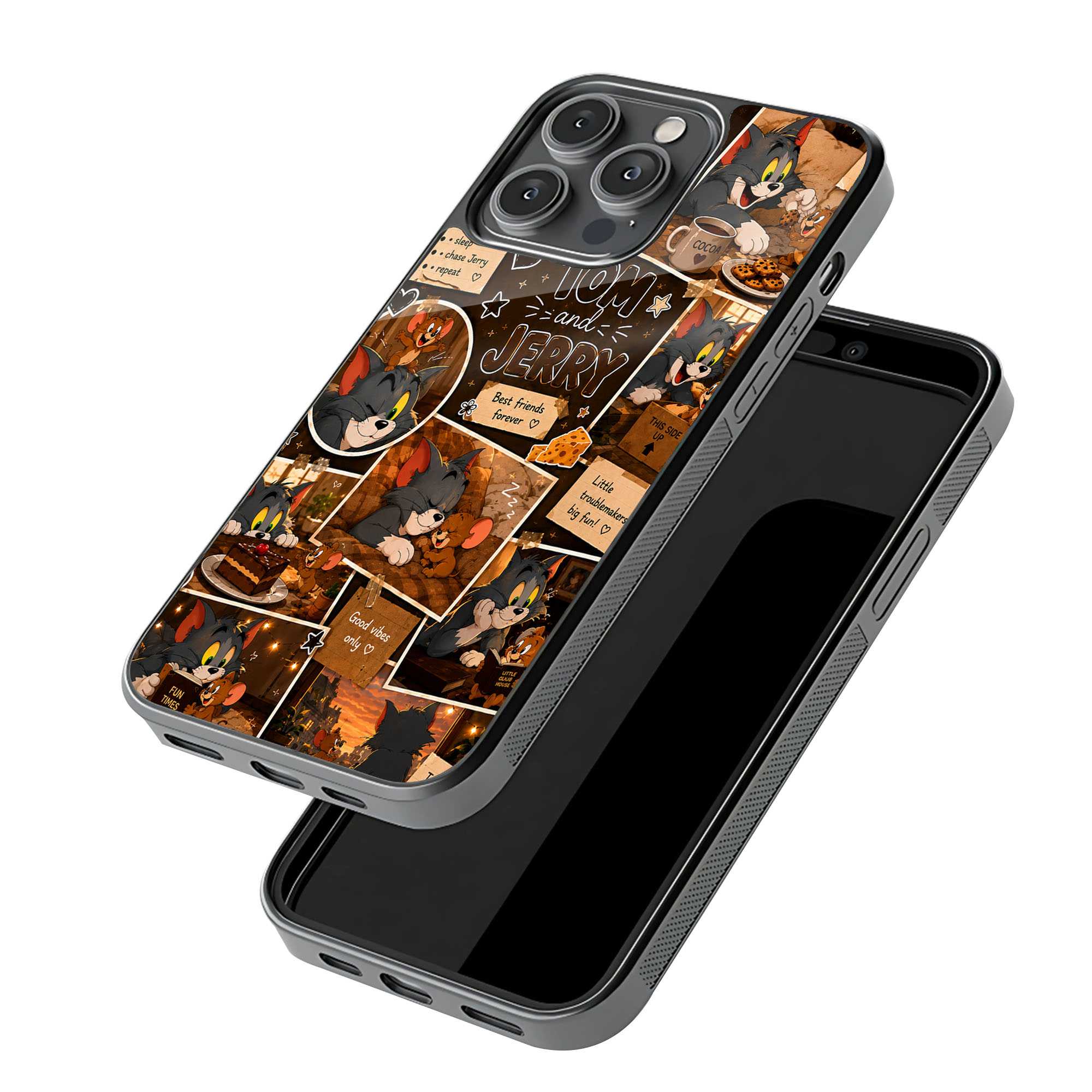Cozy Tom-Jerry Glass Case