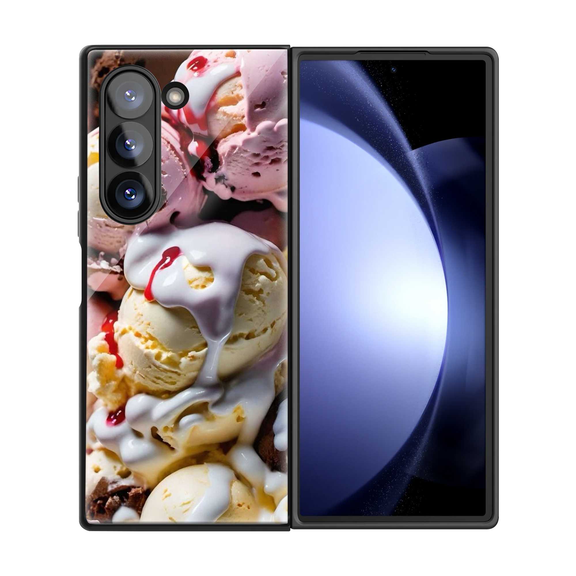 Creamy Delight Samsung Z Fold Glass Case