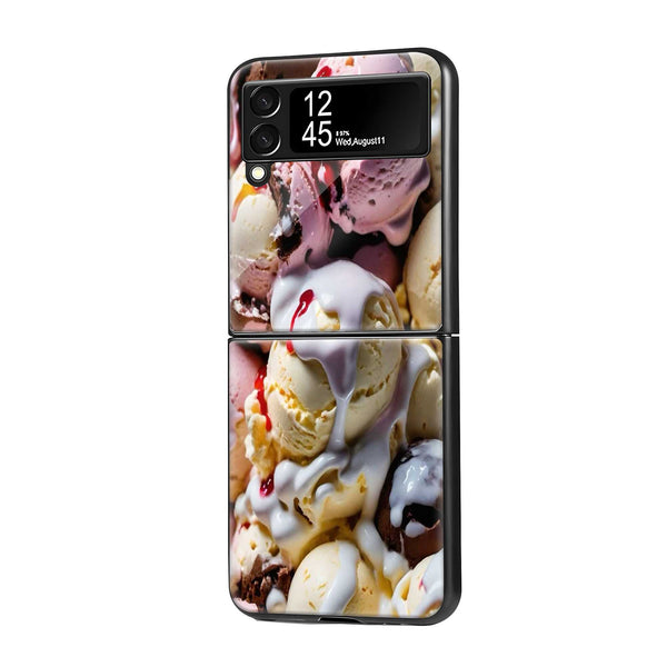 Creamy Delight Samsung Z Flip Glass Case