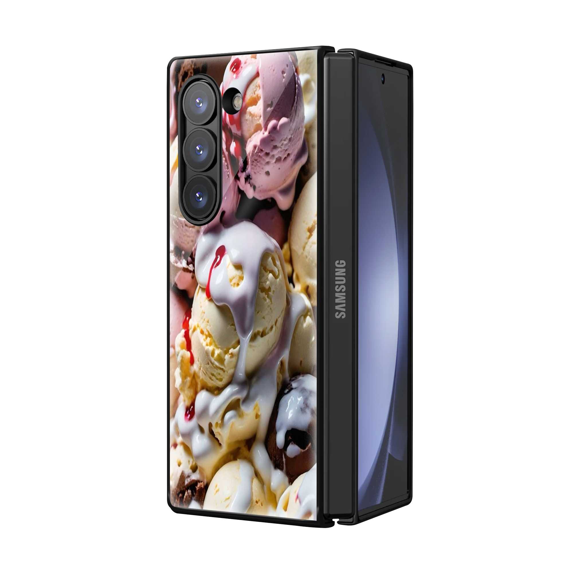 Creamy Delight Samsung Z Fold Glass Case