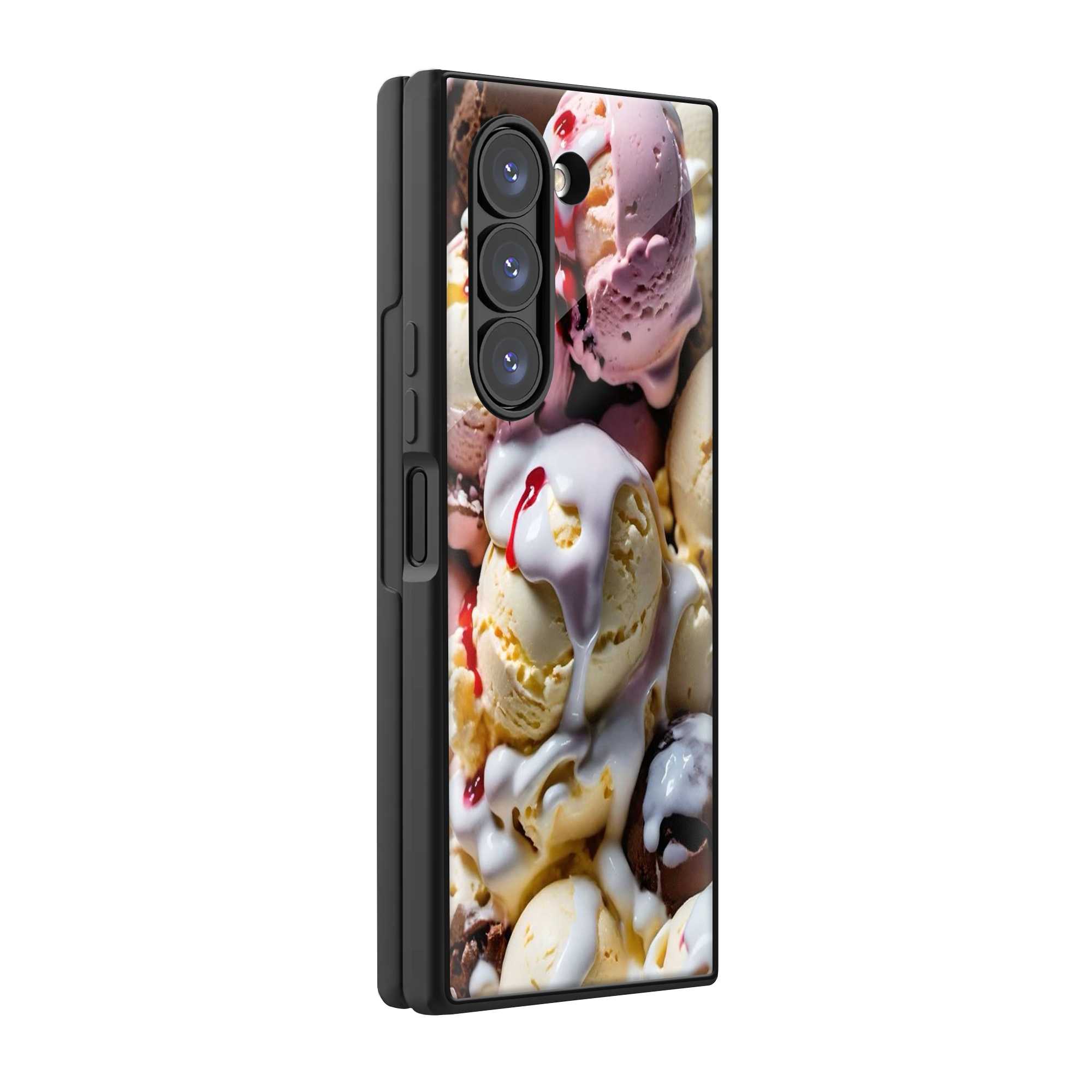 Creamy Delight Samsung Z Fold Glass Case