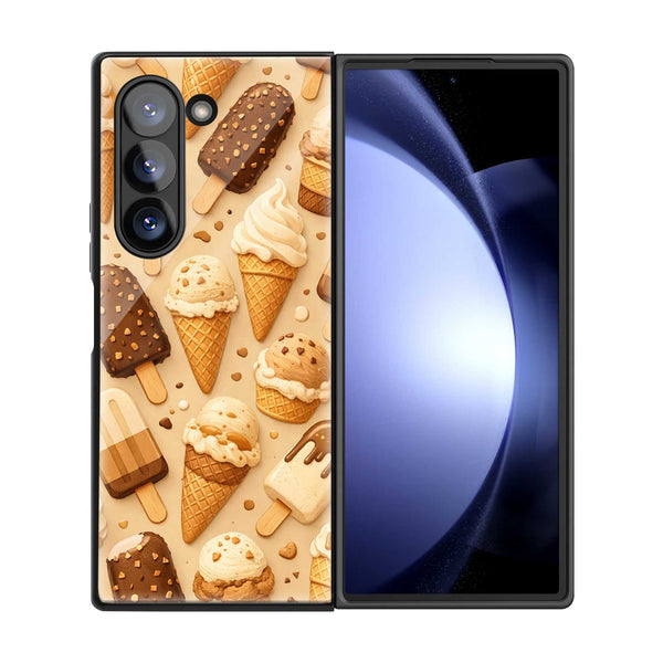 Creamy Dreams Samsung Z Fold Glass Case