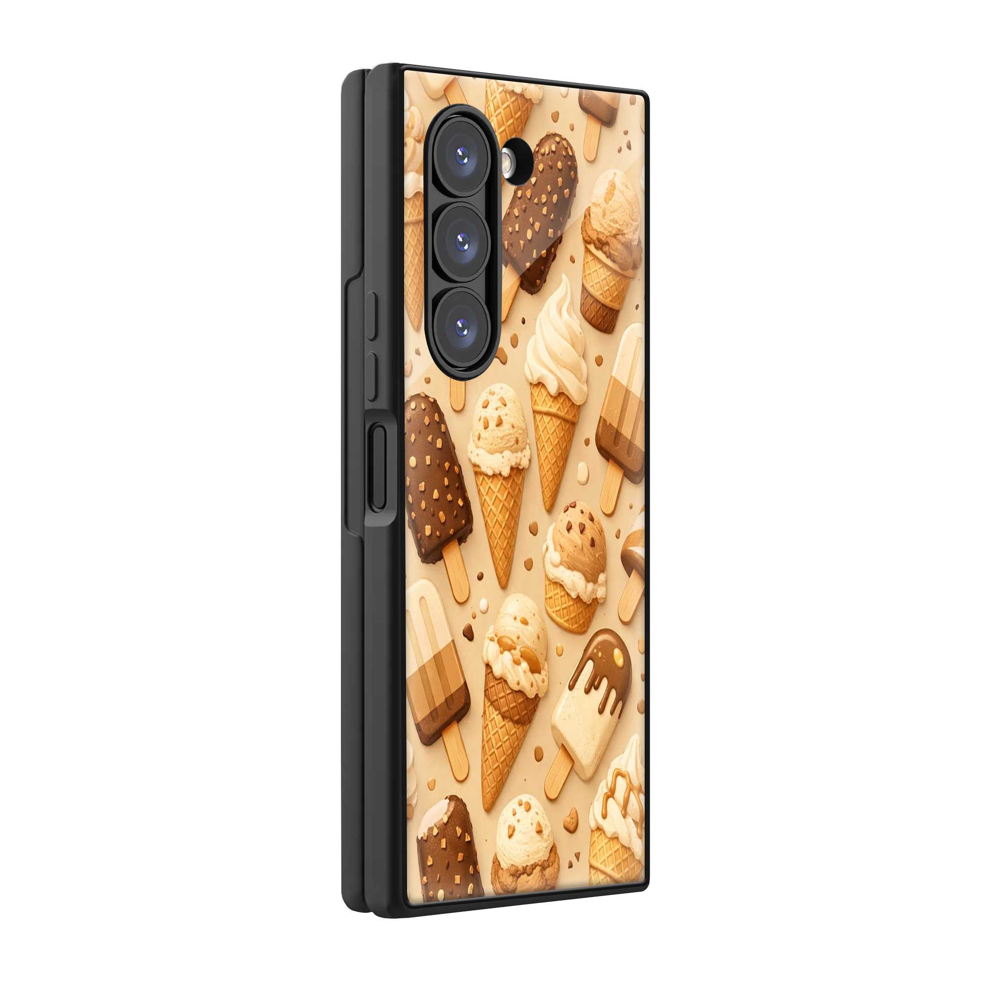 Creamy Dreams Samsung Z Fold Glass Case