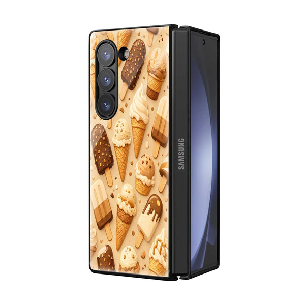 Creamy Dreams Samsung Z Fold Glass Case