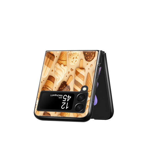 Creamy Dreams Samsung Z Flip Glass Case