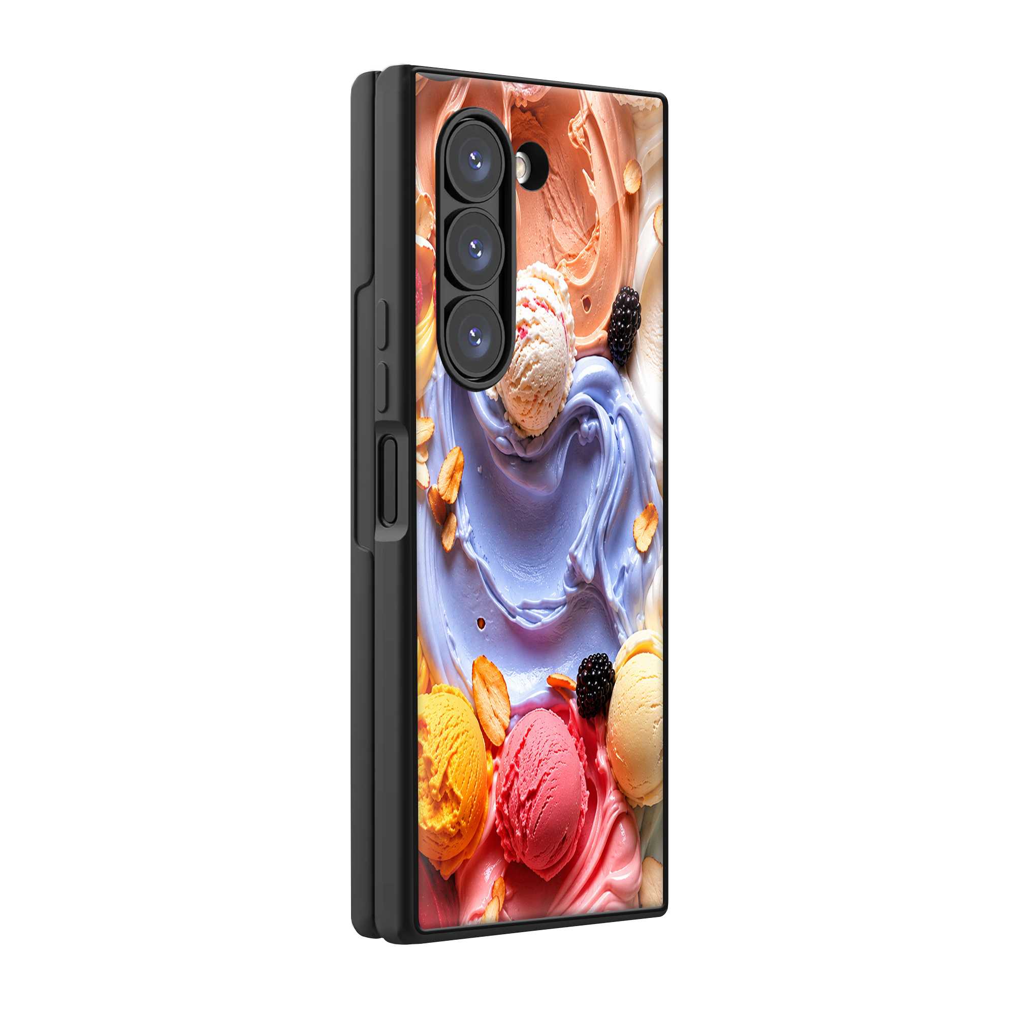 Creamy Pop Samsung Z Fold Glass Case