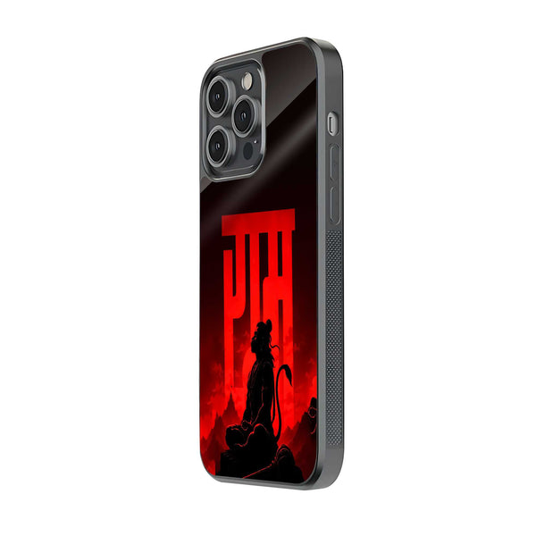 Crimson Bajrang Bali Glass Case