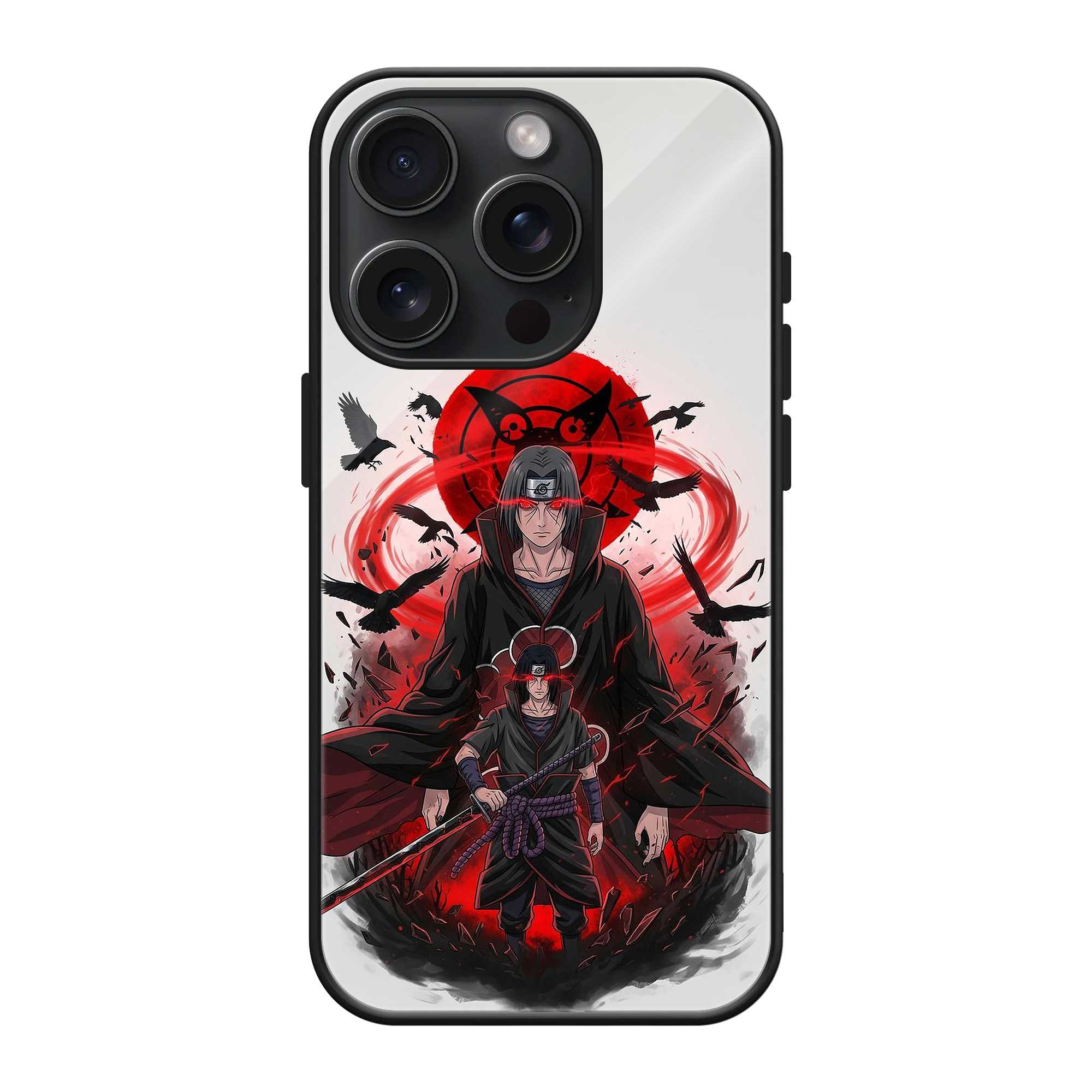 Crimson Crow Glass Case