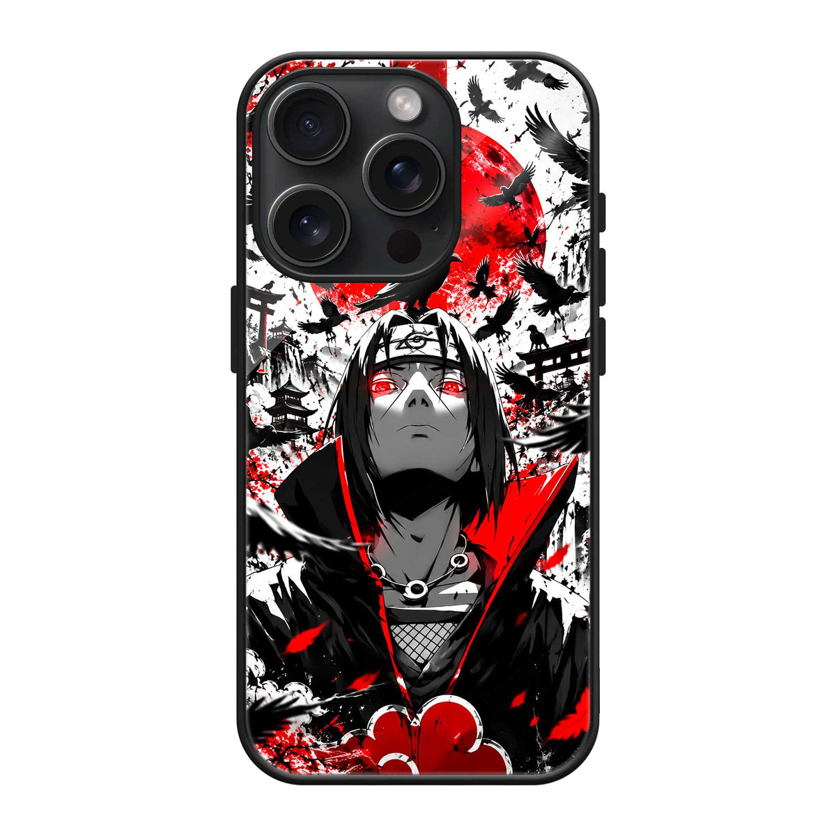 Crimson Crow Itachi Glass Case Main image