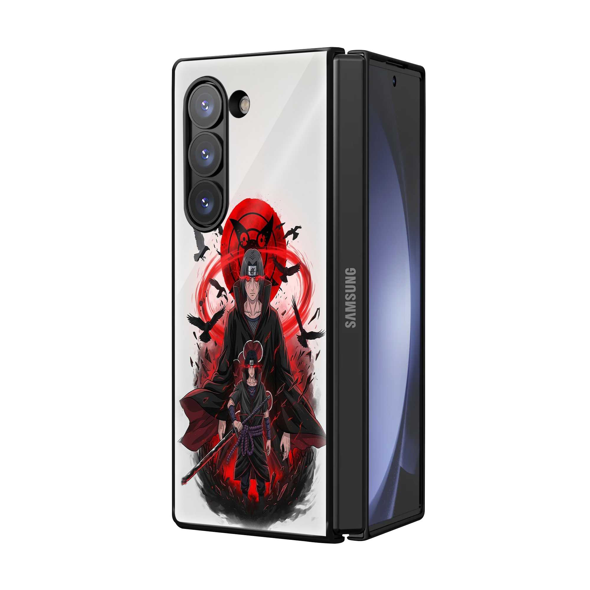 Crimson Crow Samsung Z Fold Glass Case