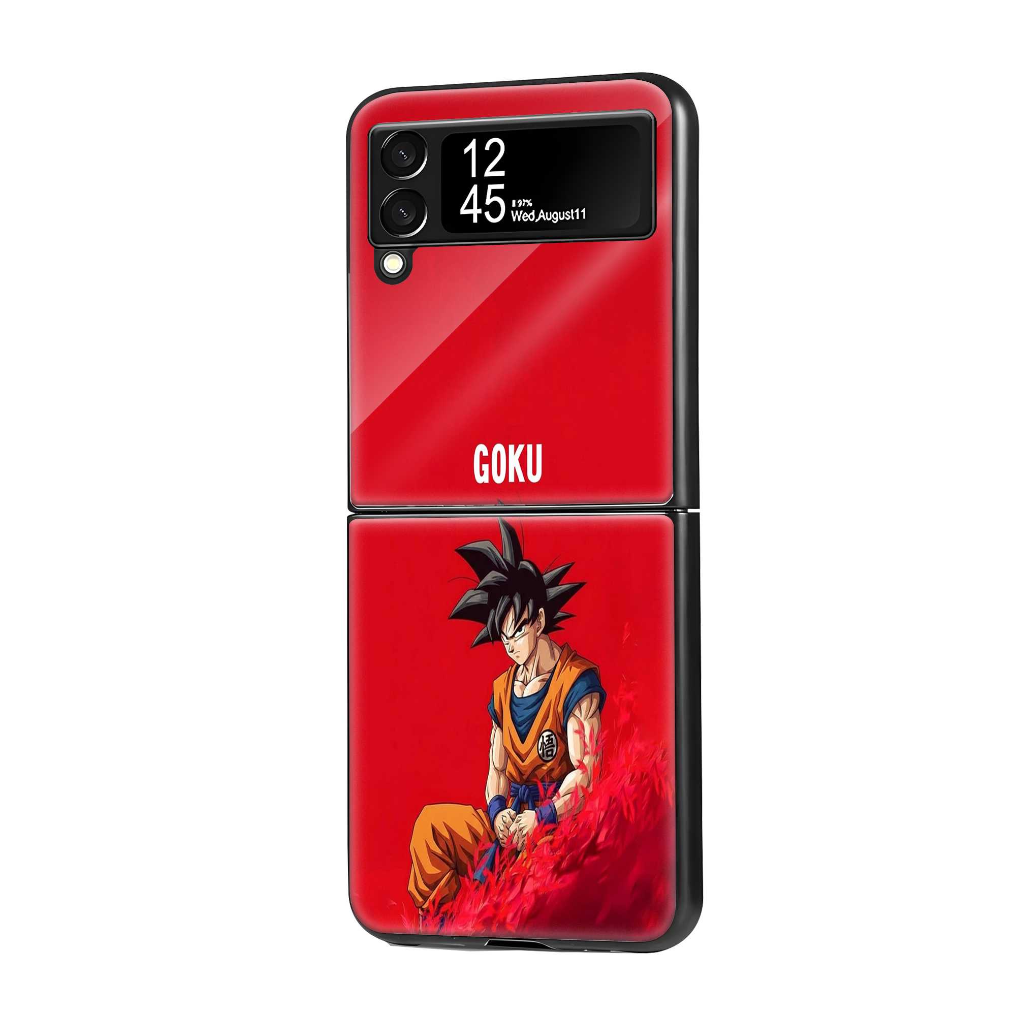 Crimson Goku Samsung Z Flip Glass Case