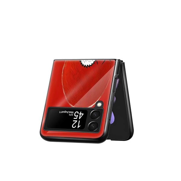 Crimson Ronin Samsung Z Flip Glass Case