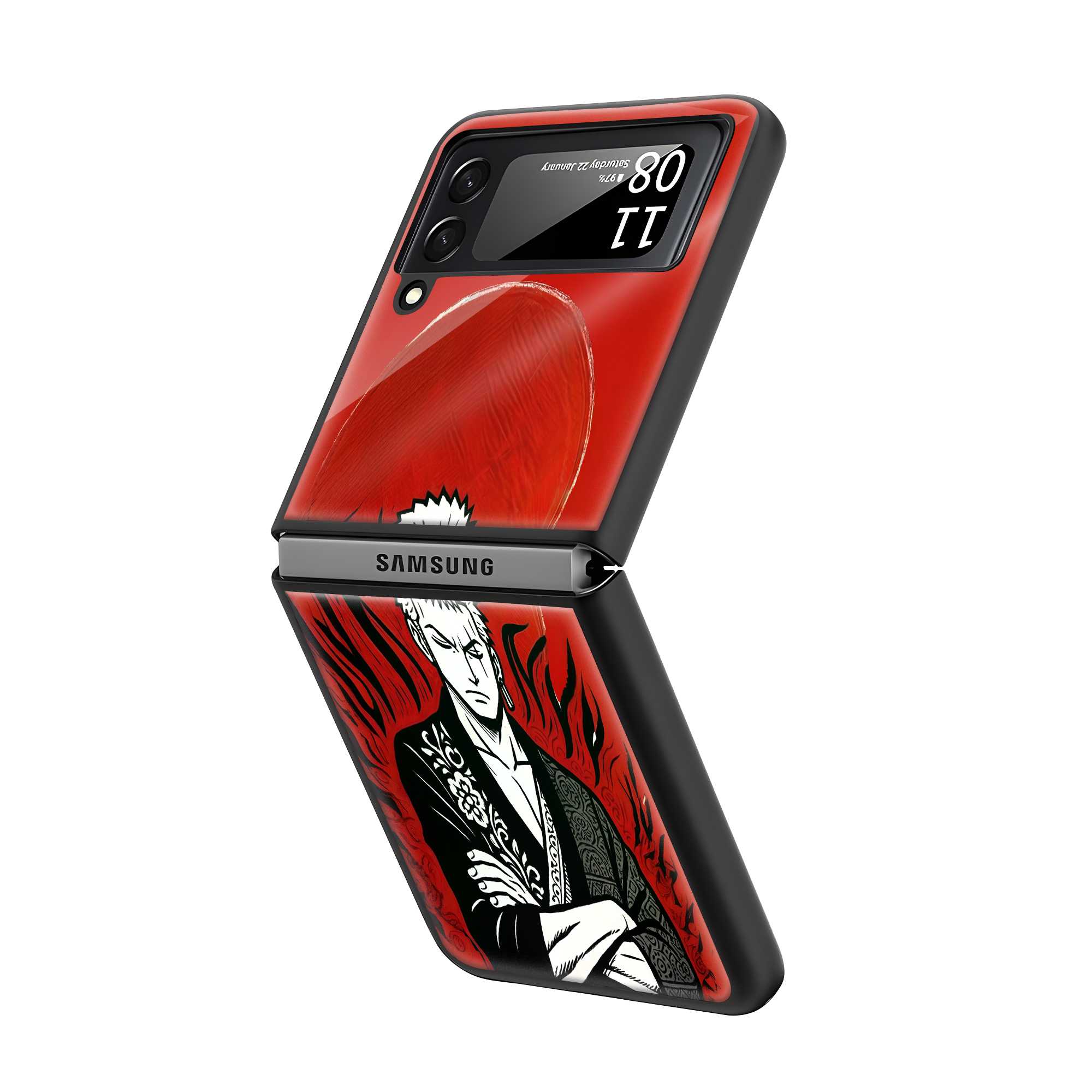 Crimson Ronin Samsung Z Flip Glass Case