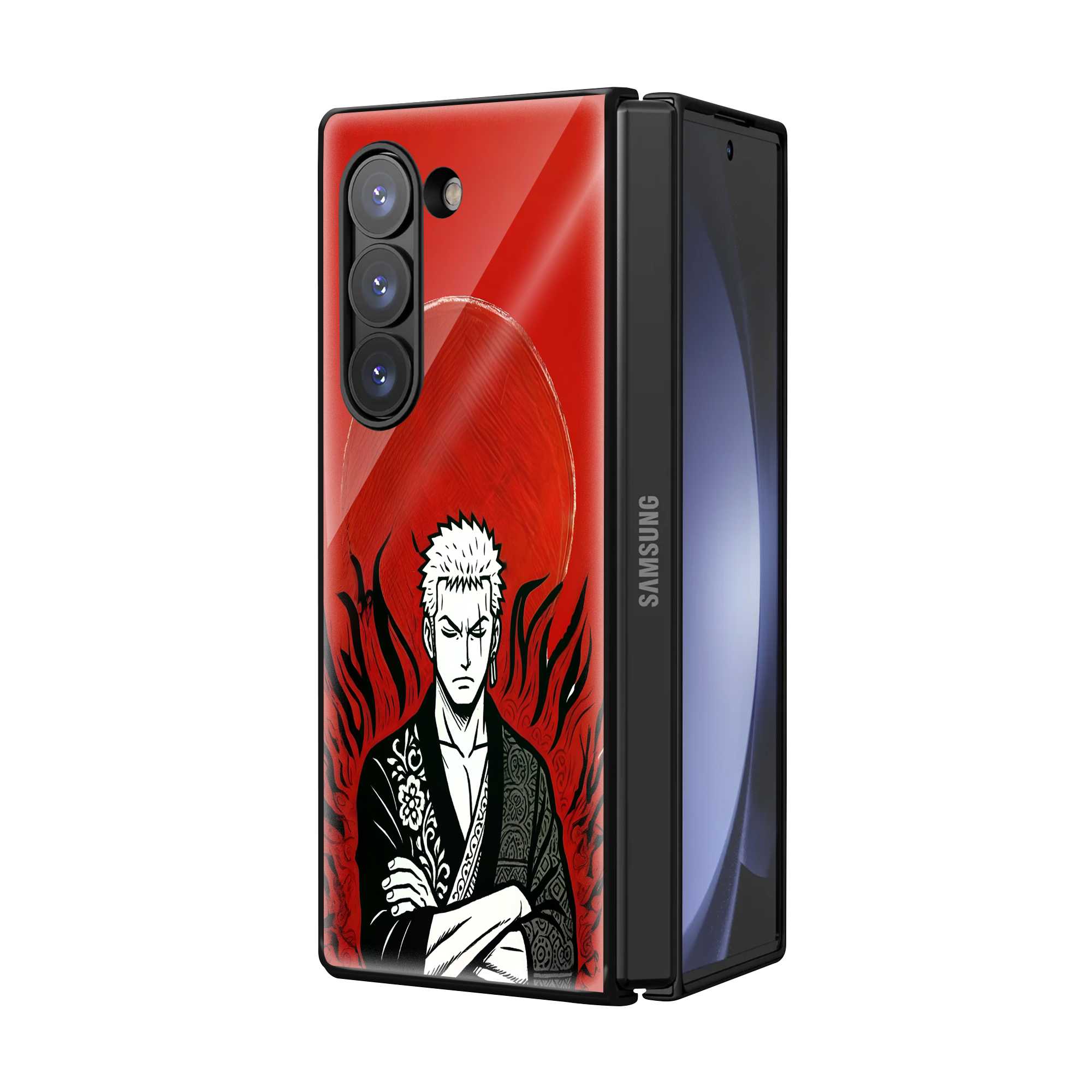 Crimson Ronin Samsung Z Fold Glass Case