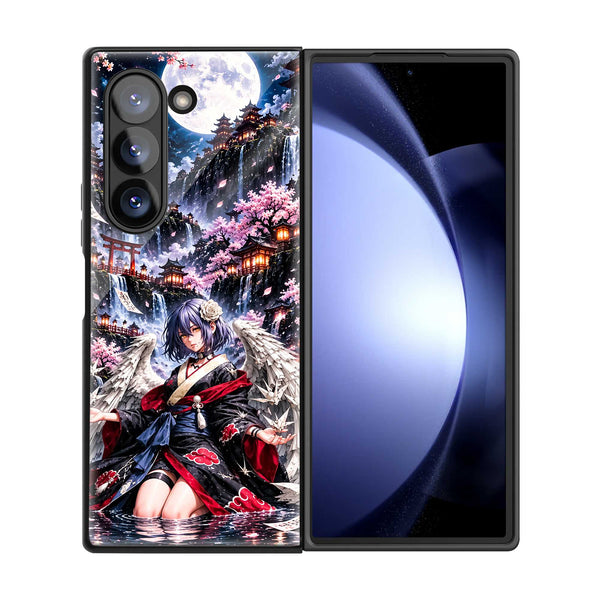 Crimson Shinobi Samsung Z Fold Glass Case