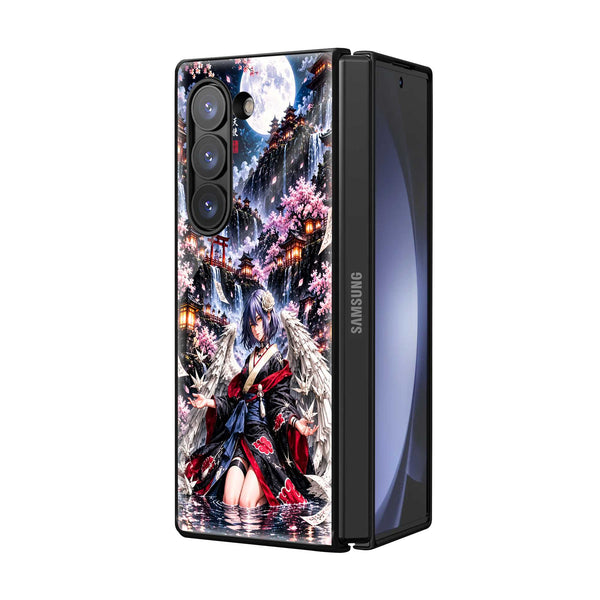 Crimson Shinobi Samsung Z Fold Glass Case