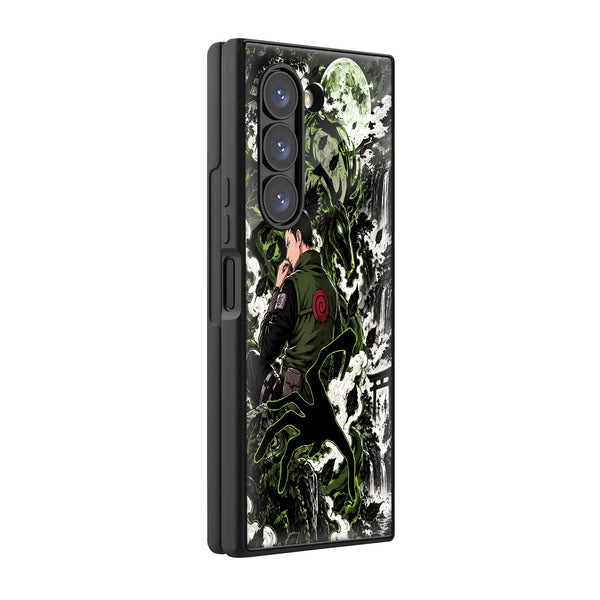 Crimson Tanjiro Samsung Z Fold Glass Case