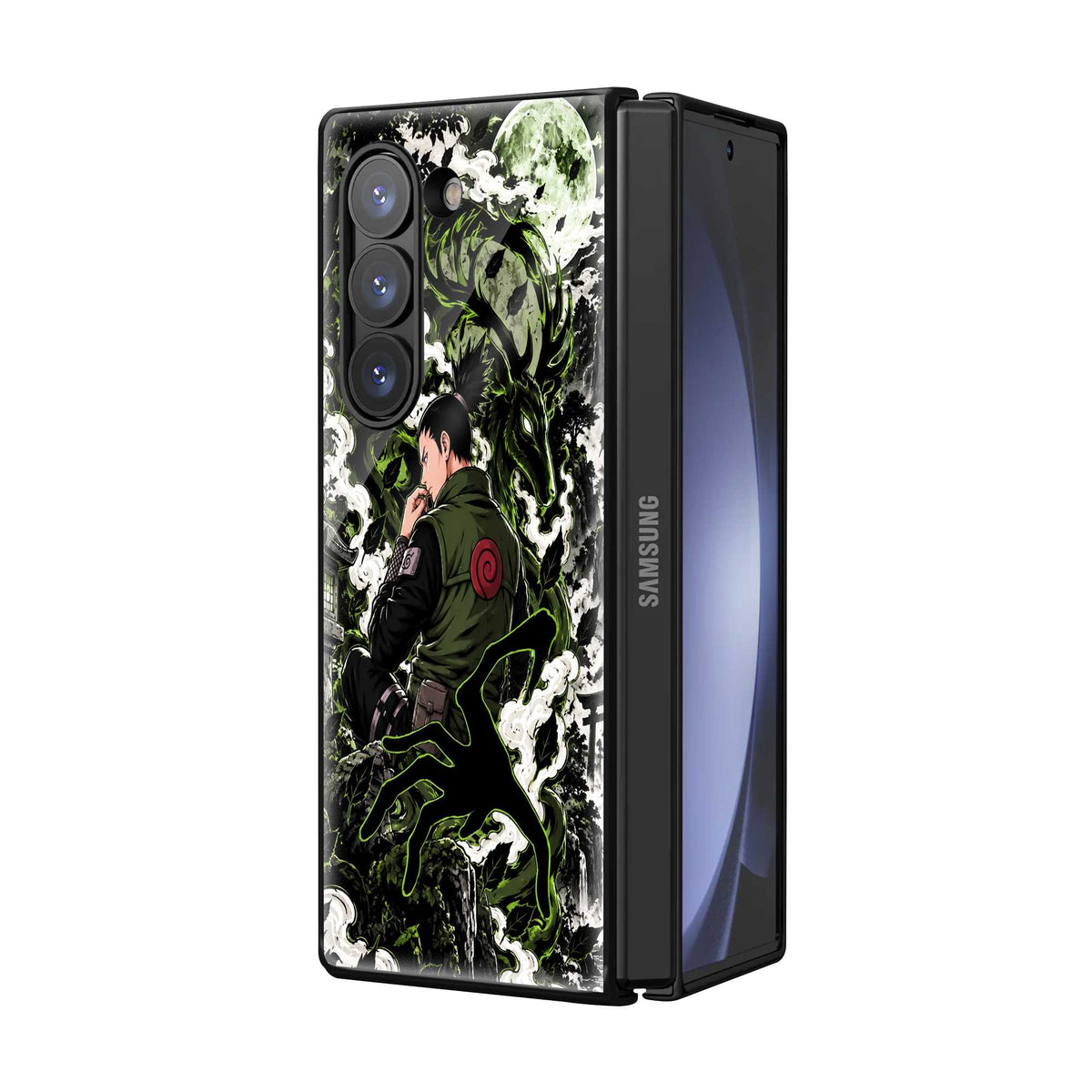 Crimson Tanjiro Samsung Z Fold Glass Case
