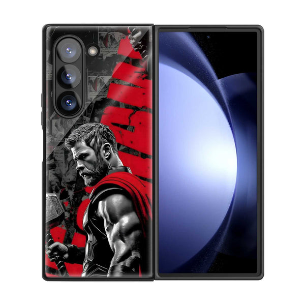 Crimson Thor Samsung Z Fold Glass Case