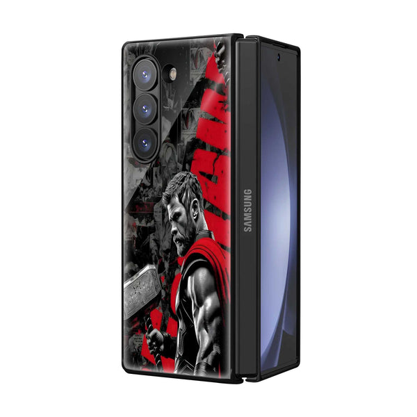 Crimson Thor Samsung Z Fold Glass Case