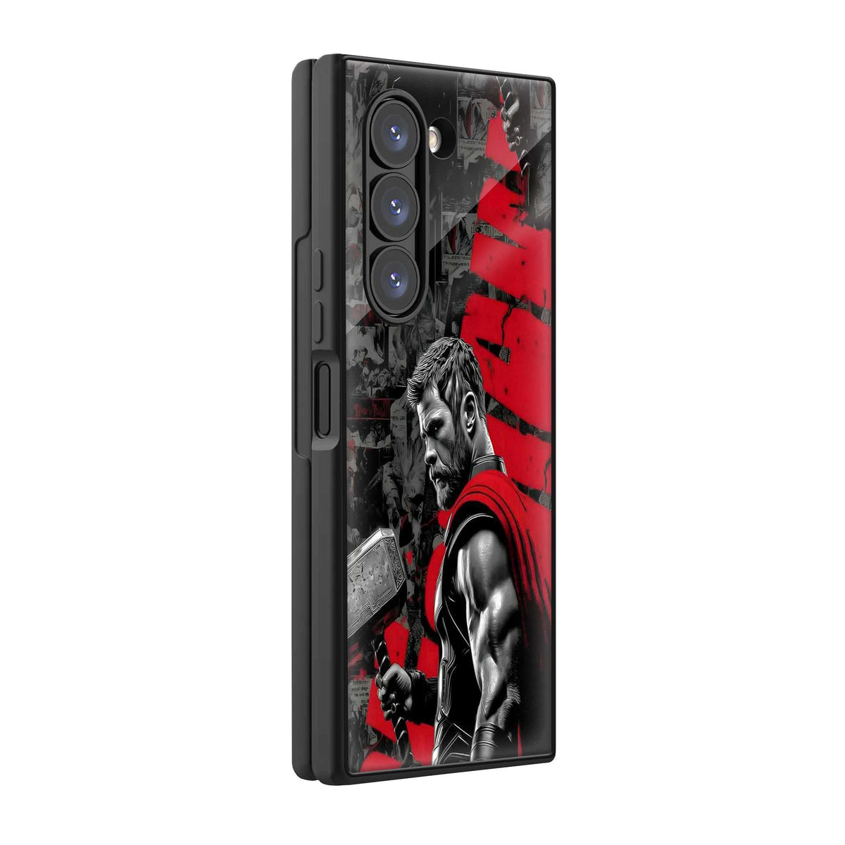 Crimson Thor Samsung Z Fold Glass Case