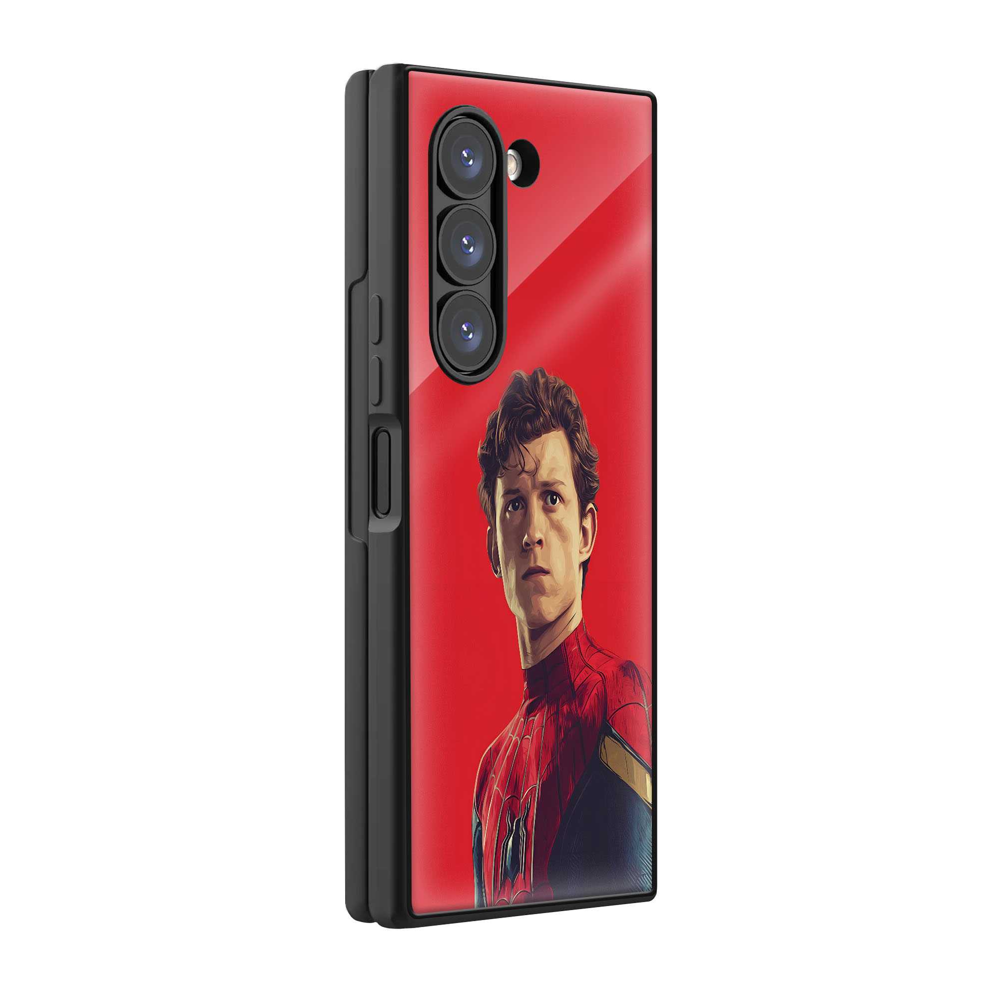 Crimson Web Hero Samsung Z Fold Glass Case