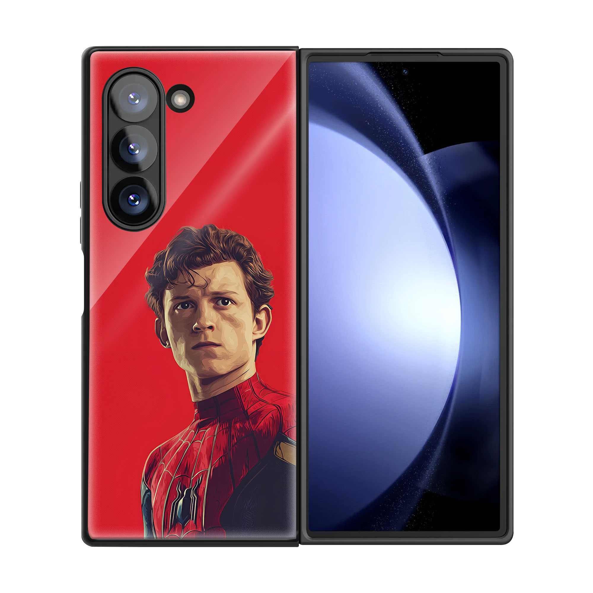 Crimson Web Hero Samsung Z Fold Glass Case