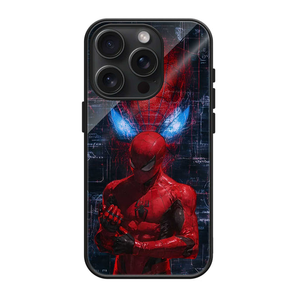 Crimson Web Shadow Glass Case