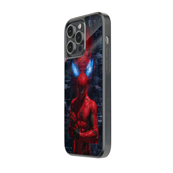 Crimson Web Shadow Glass Case
