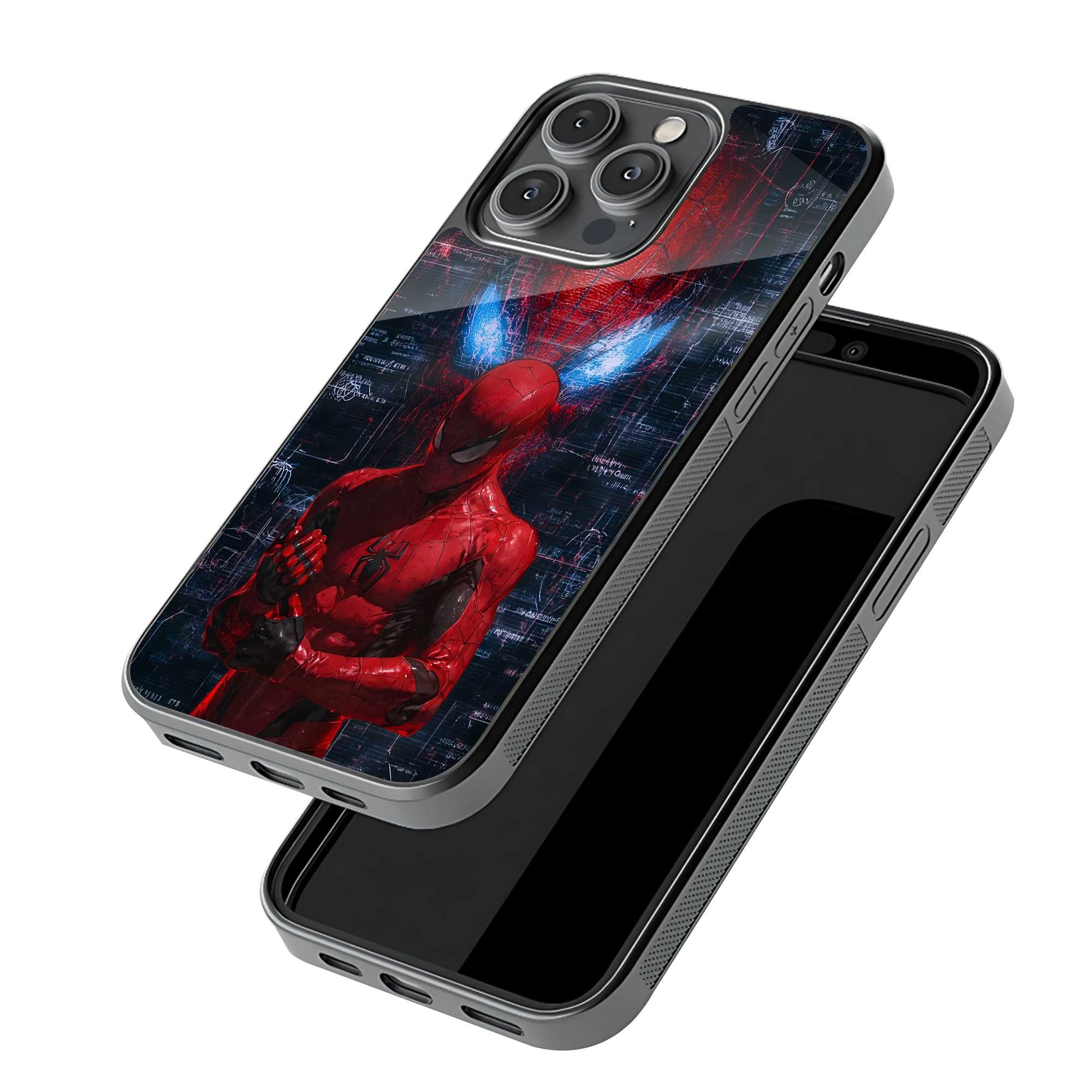 Crimson Web Shadow Glass Case