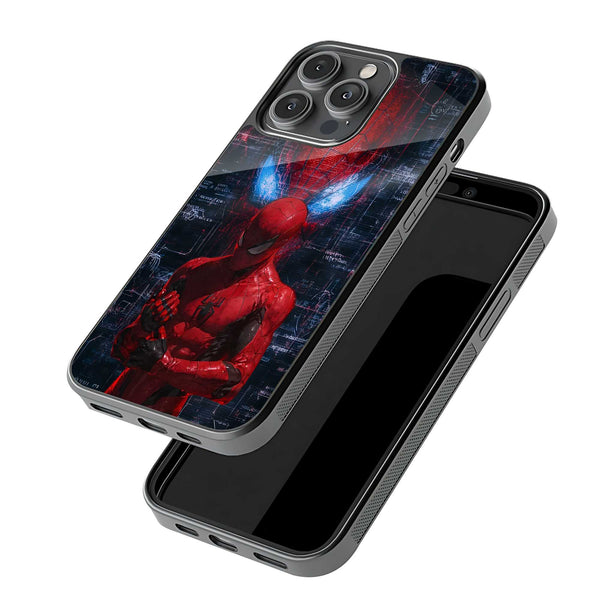 Crimson Web Shadow Glass Case