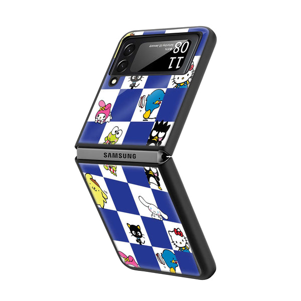Cute Cat Samsung Z Flip Glass Case