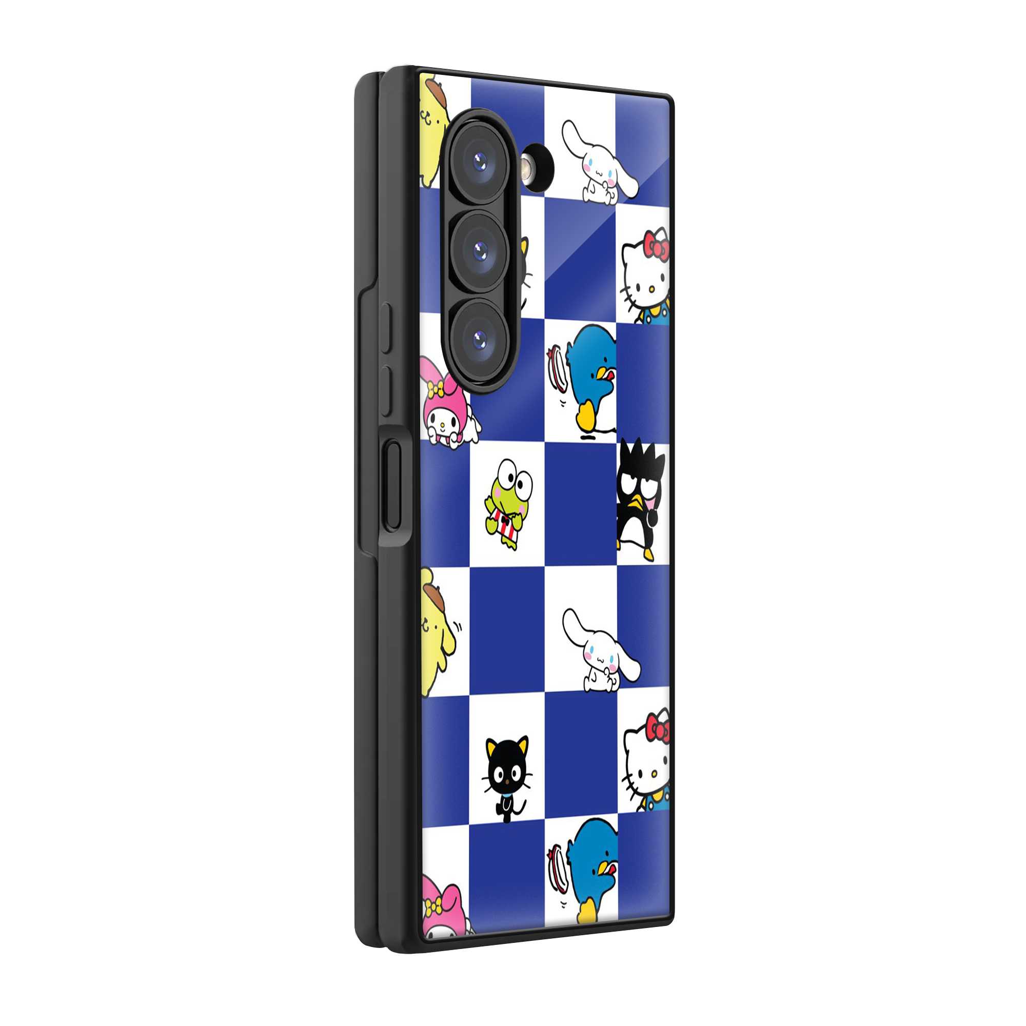 Cute Cat Samsung Z Fold Glass Case