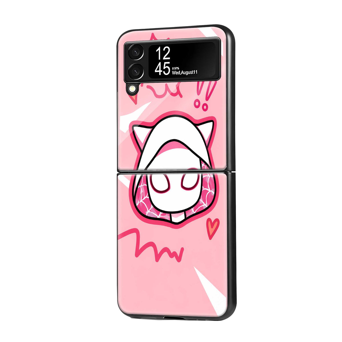 Cute Spider-Gwen Chibi Samsung Z Flip Glass Case Main image