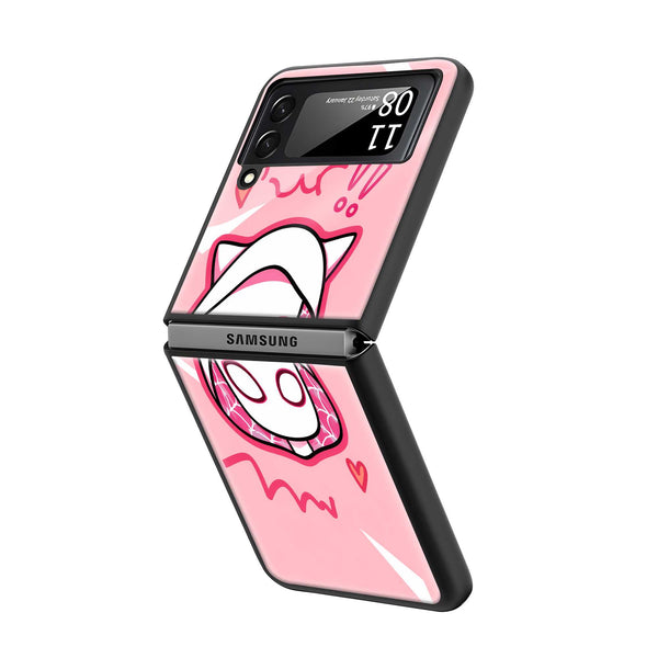 Cute Spider-Gwen Chibi Samsung Z Flip Glass Case