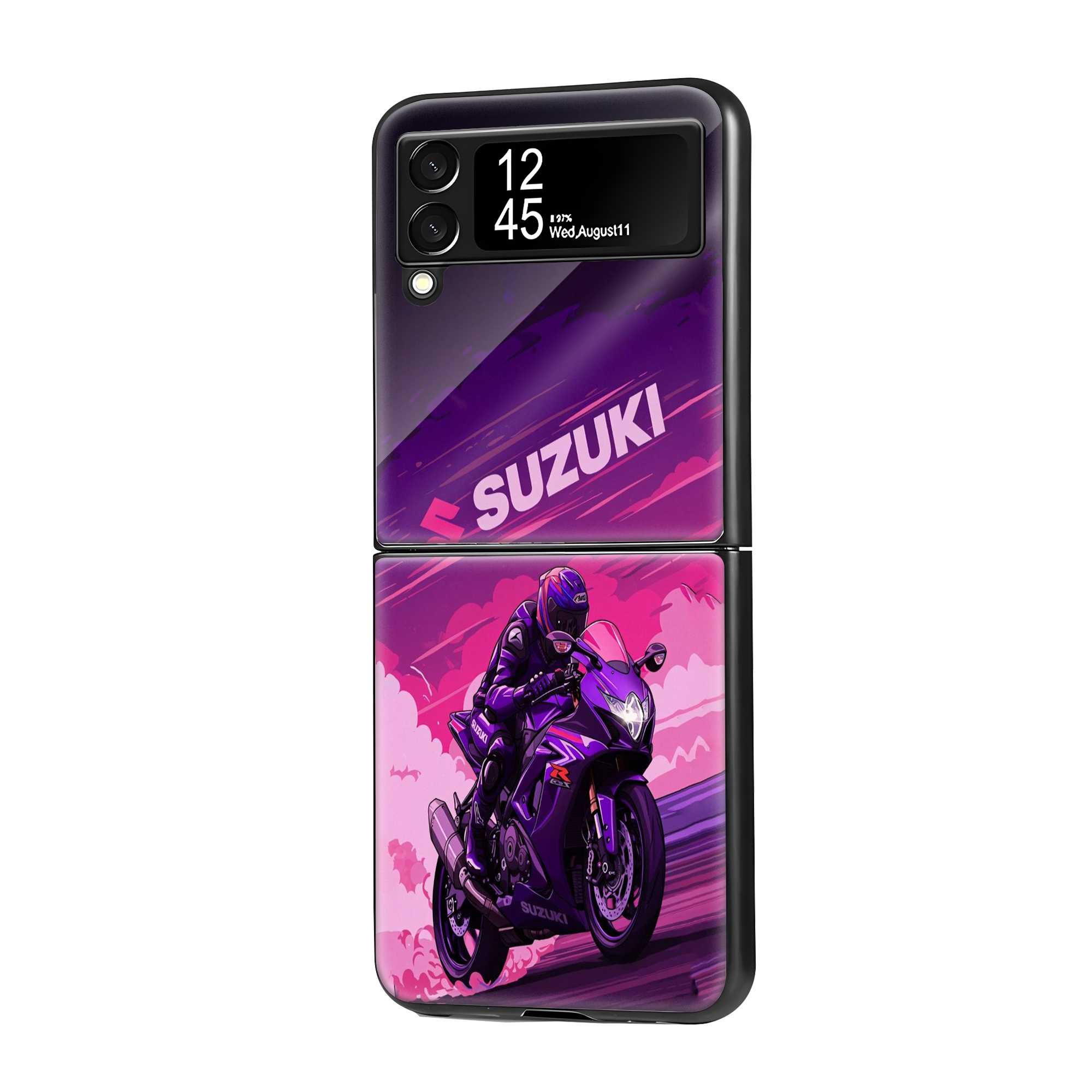 Cyber Speed Samsung Z Flip Glass Case