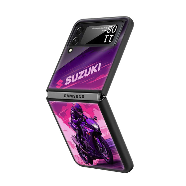Cyber Speed Samsung Z Flip Glass Case