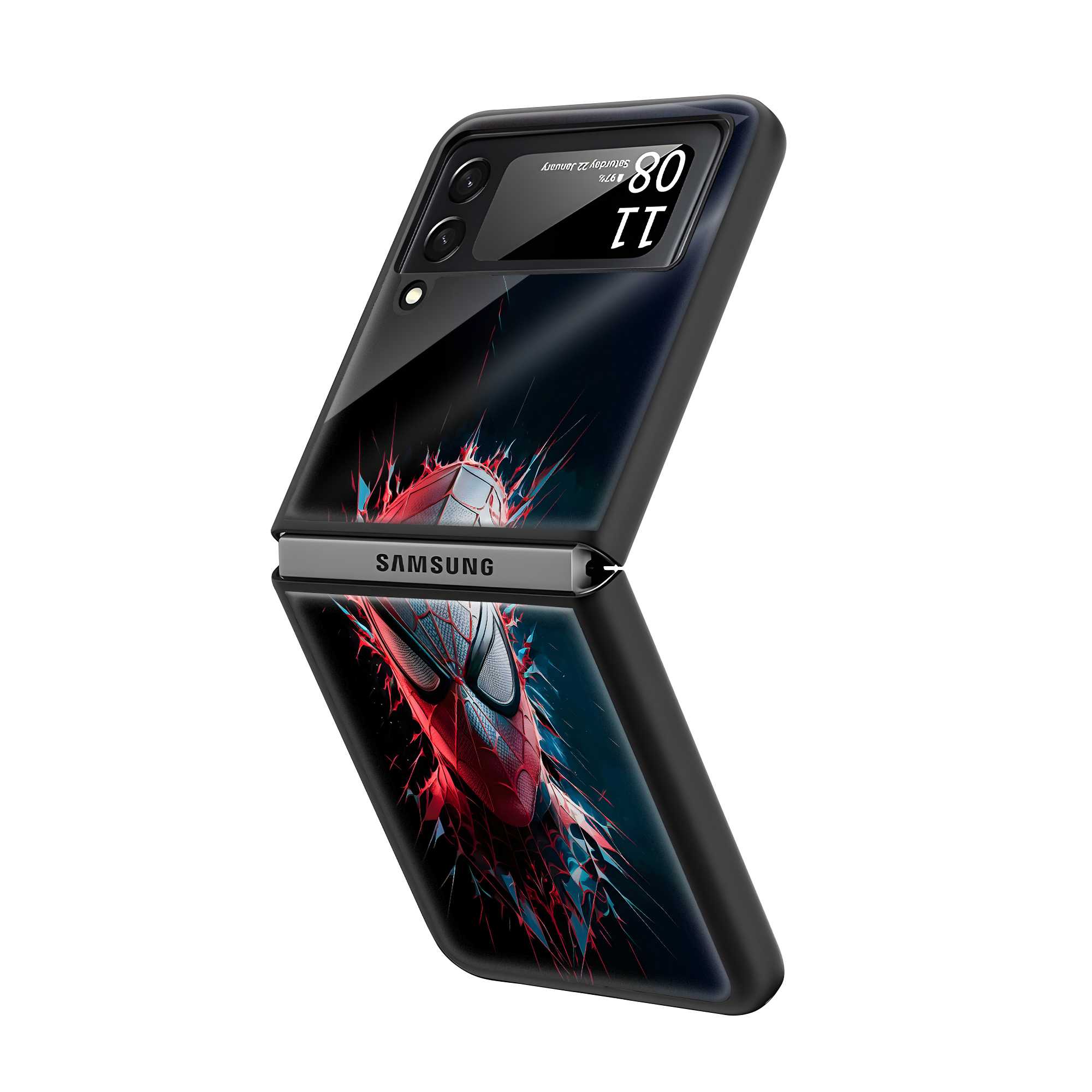 Cyber Spikes Samsung Z Flip Glass Case Secondary image