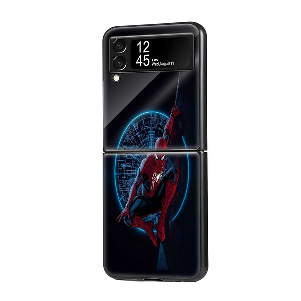 Cyber Web Slinger Samsung Z Flip Glass Case