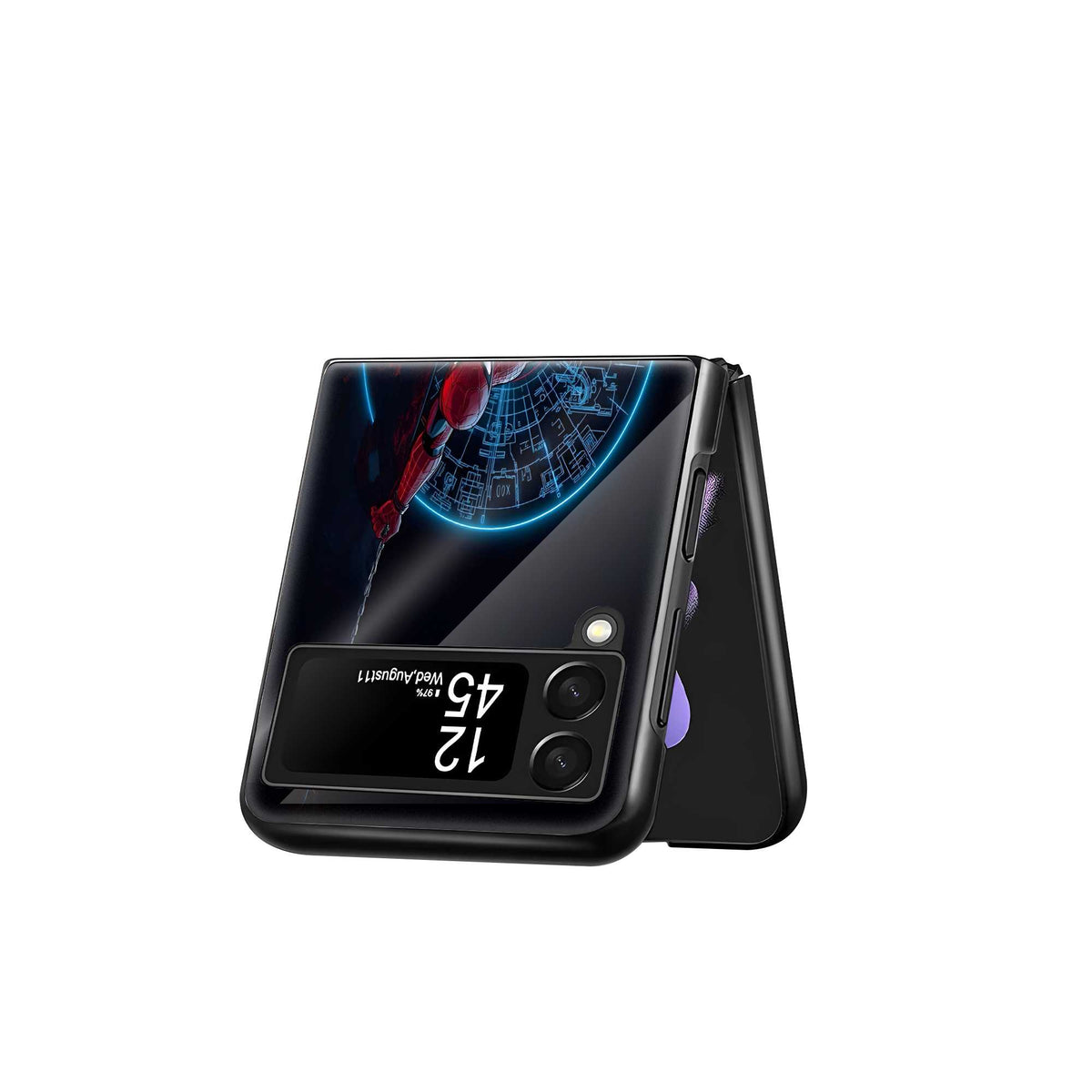 Cyber Web Slinger Samsung Z Flip Glass Case