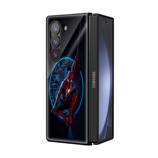 Cyber Web Slinger Samsung Z Fold Glass Case