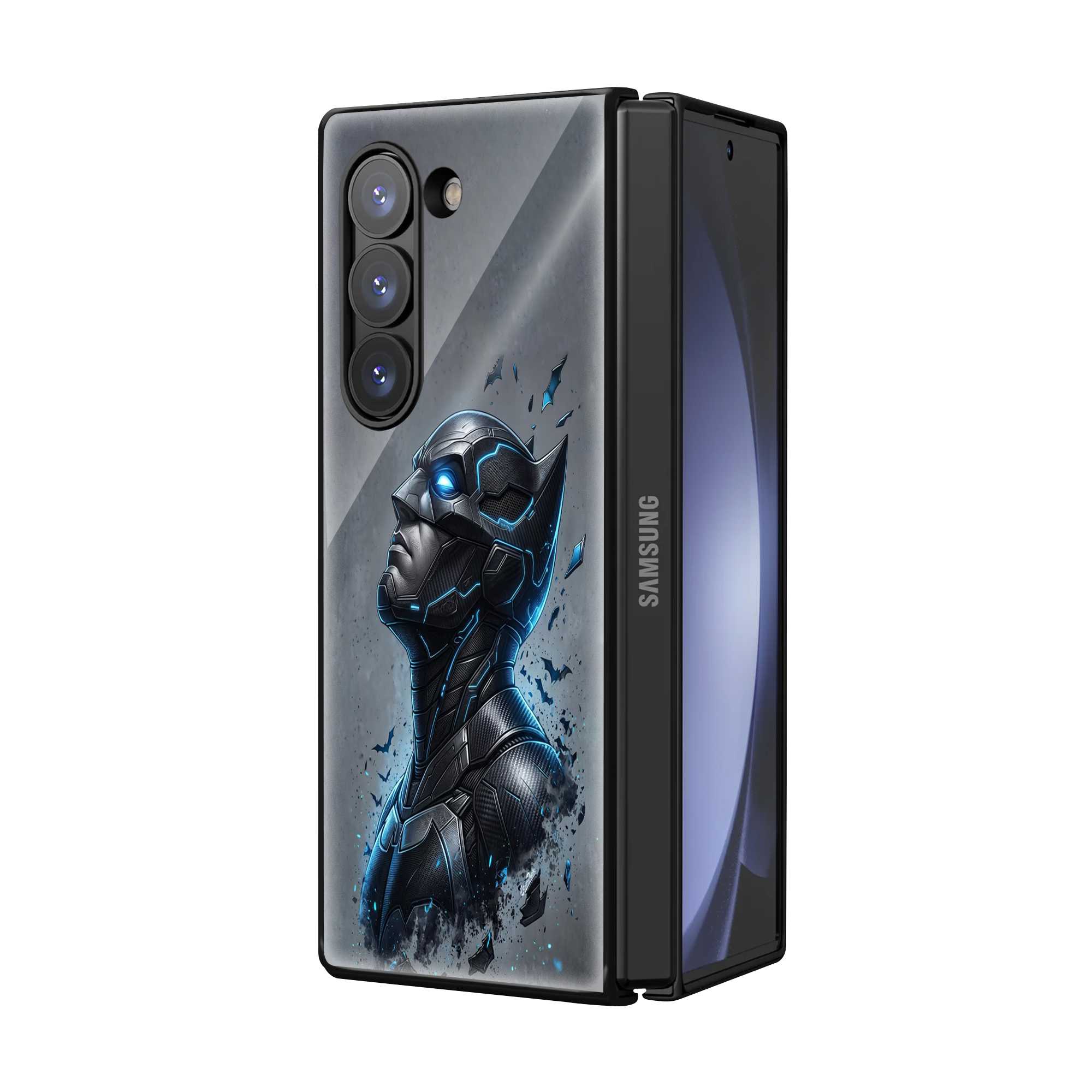 Cyberpunk Batman Samsung Z Fold Glass Case