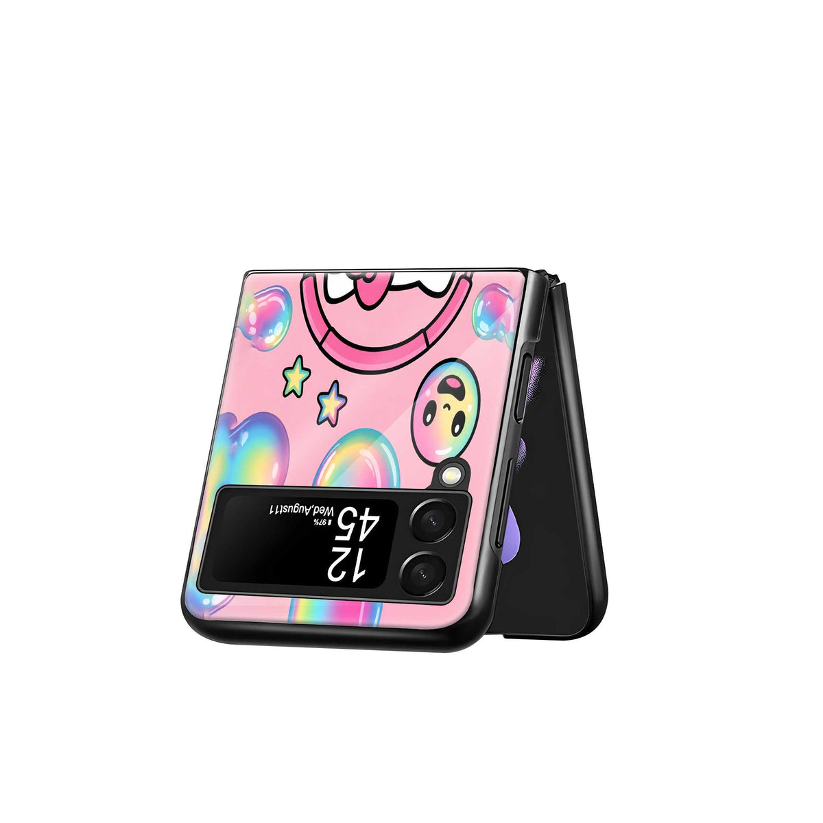 DJ Kitty Samsung Z Flip Glass Case