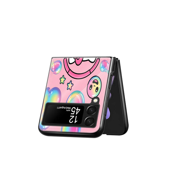 DJ Kitty Samsung Z Flip Glass Case