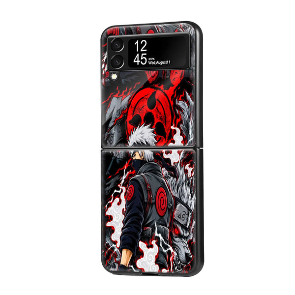 Dark Itachi Samsung Z Flip Glass Case