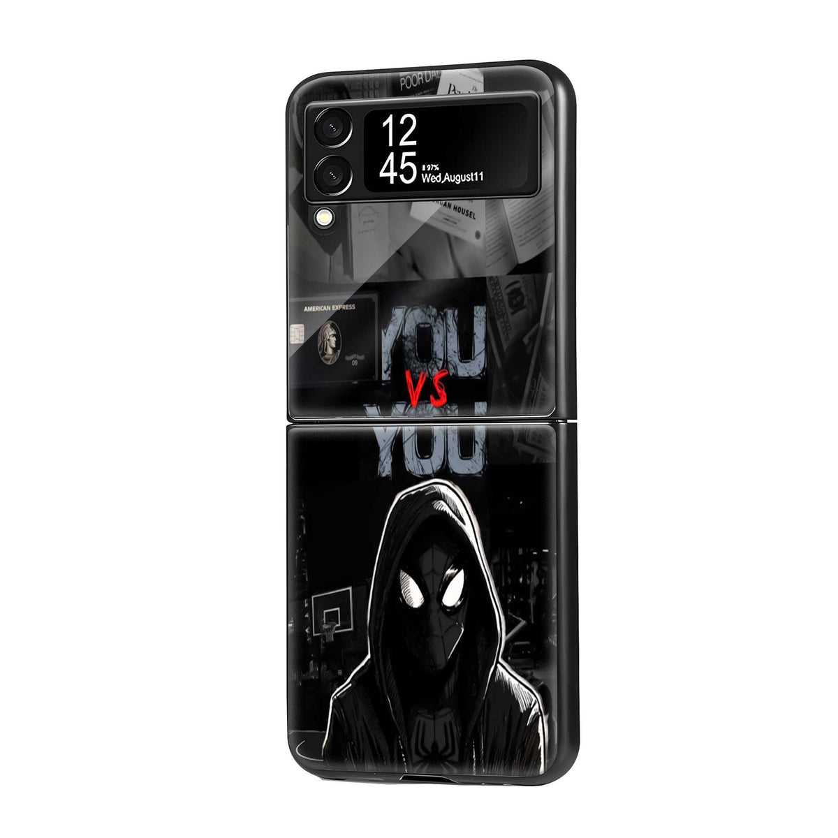 Dark Love Obsession Samsung Z Flip Glass Case