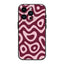 Dark Magenta Maze Silicone Case