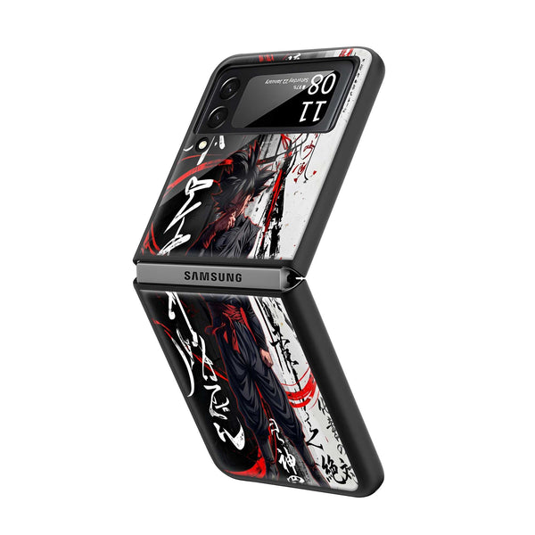 Dark Goku Samsung Z Flip Glass Case