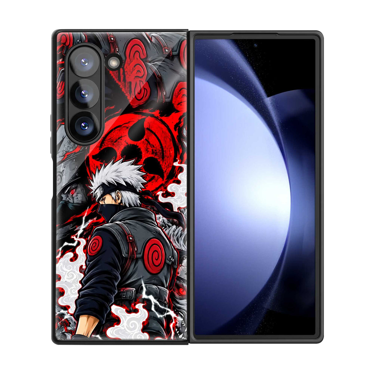 Dark Itachi Samsung Z Fold Glass Case
