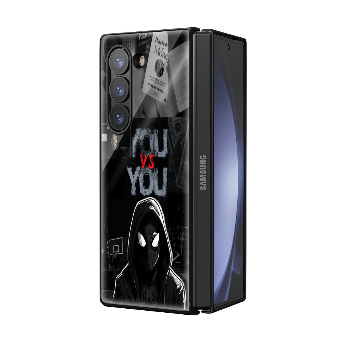 Dark Love Obsession Samsung Z Fold Glass Case